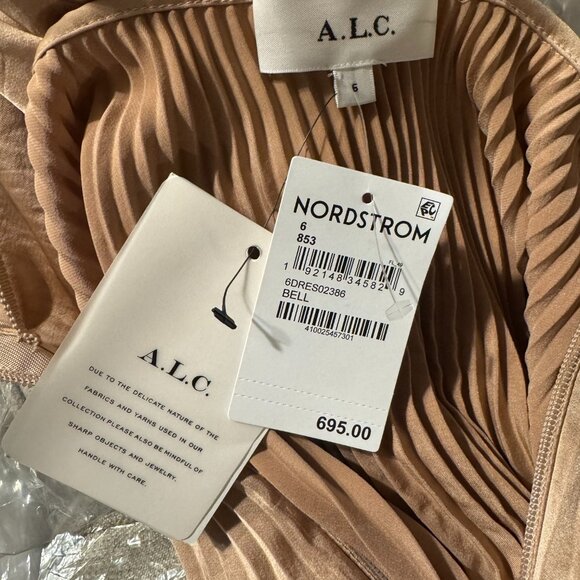 Athena II Satin Pleated Dress by A.L.C. - Picture 10 of 10